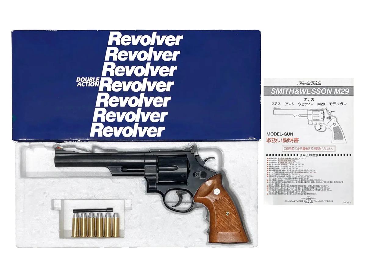 [タナカ] S&W M29 カウンターボアード 6.5インチ ダーティハリーモデル HW ver.1 発火モデルガン 黒染めカスタム (中古)