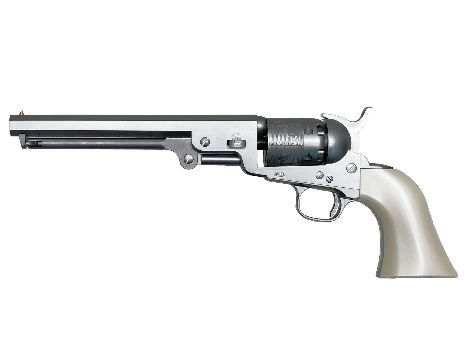 東京マルイ] エアリボルバー プロ M1851 NAVY エアガン シルバー (新品