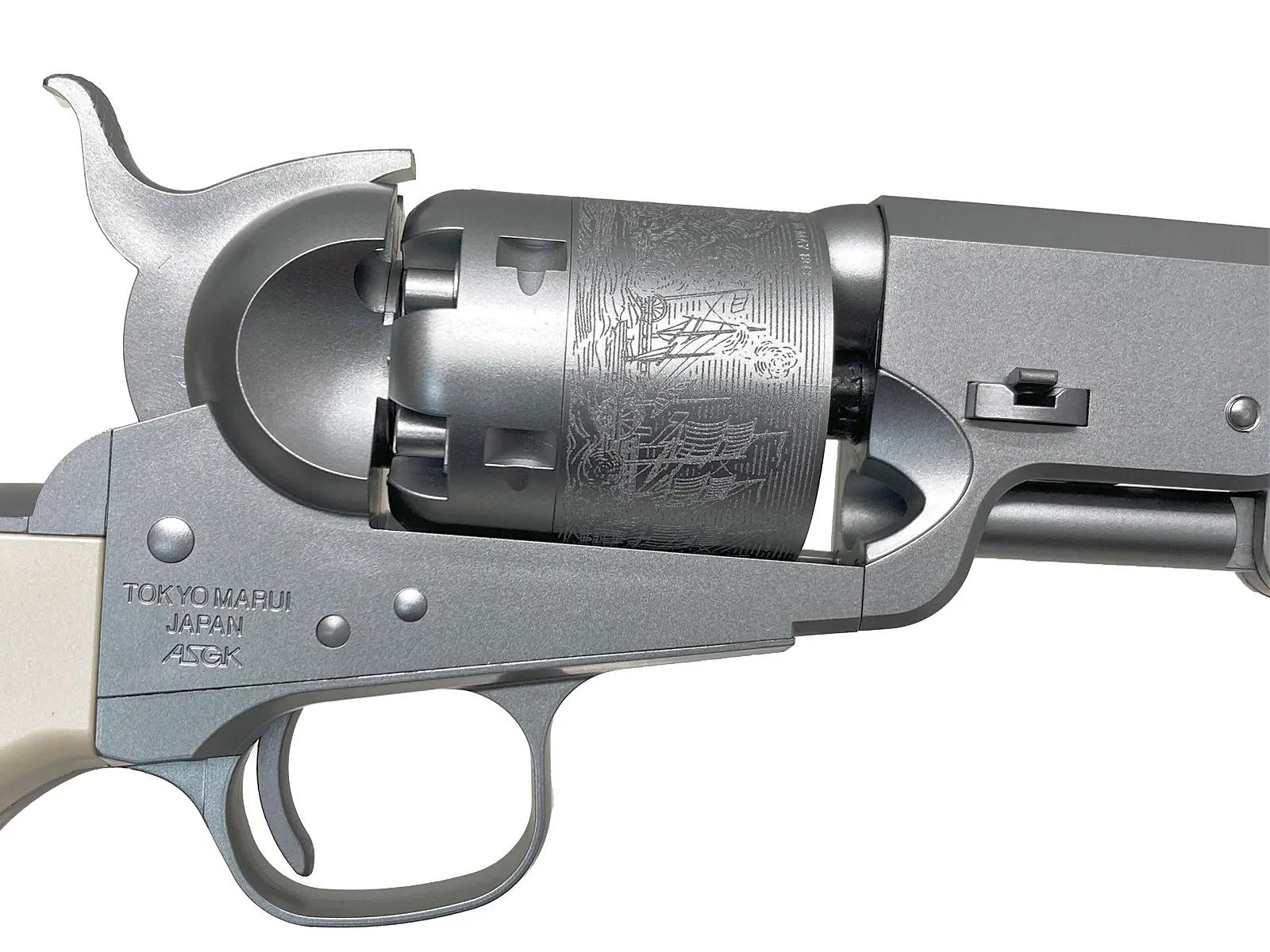 東京マルイ] エアリボルバー プロ M1851 NAVY エアガン シルバー (新品
