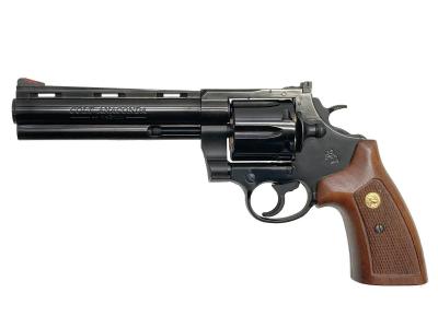 [マルシン] コルトアナコンダ/6インチ Xカートリッジ 6mmBB Wディープブラック 木製グリップ仕様 ロット違い (中古)サブ画像へ1