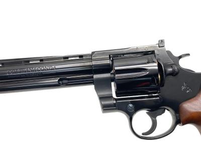 [マルシン] コルトアナコンダ/6インチ Xカートリッジ 6mmBB Wディープブラック 木製グリップ仕様 ロット違い (中古)サブ画像へ3