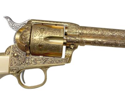 [マルシン/フランクリンミント] コルト ジョンウェイン リボルバー 装飾銃 非発火 金属モデルガン 151284 額付き (中古)サブ画像へ4