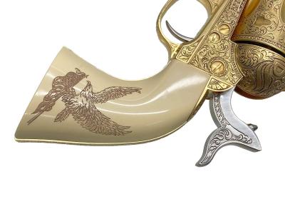 [マルシン/フランクリンミント] コルト ジョンウェイン リボルバー 装飾銃 非発火 金属モデルガン 151284 額付き (中古)サブ画像へ5