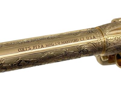 [マルシン/フランクリンミント] コルト ジョンウェイン リボルバー 装飾銃 非発火 金属モデルガン 151284 額付き (中古)サブ画像へ6