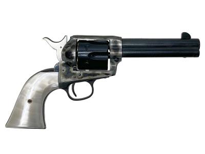 [マルシン] コルト SAA 1st Gen.シビリアン ガスガン パールプラグリップ仕様 マットブラックABS 塗装&ブルーイングカスタム (中古)サブ画像へ2