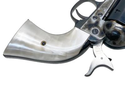 [マルシン] コルト SAA 1st Gen.シビリアン ガスガン パールプラグリップ仕様 マットブラックABS 塗装&ブルーイングカスタム (中古)サブ画像へ7