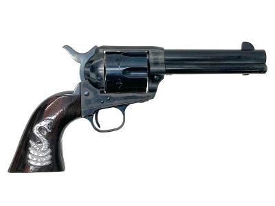 [タナカ] コルト SAA D.C. シビリアン HW ペガサスガスガン ブルーイングカスタム ラトルスネーク木製グリップ装備 (中古)サブ画像へ2
