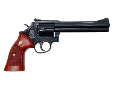 [マルシン] S&W M586 .357マグナム 6インチ プラスチックグリップ マットブラックABS モデルガン グリップ塗装/墨入れカスタム (中古)サブ画像へ1