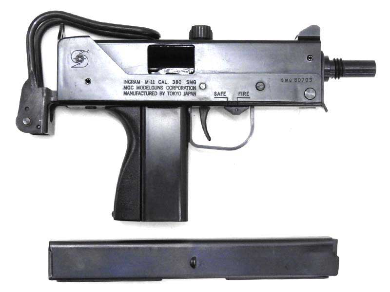 [MGC] イングラム M11 MG-BLK ABS フルオートモデル 発火モデルガン ボルトクラックあり (訳あり) 詳細画像 