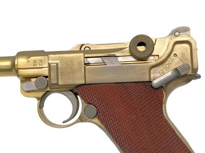 [マルシン] ルガー P08 6インチ Marine 木製グリップ 金属モデルガン 再塗装 (中古)サブ画像へ2