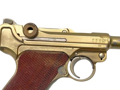 [マルシン] ルガー P08 6インチ Marine 木製グリップ 金属モデルガン 再塗装 (中古)サブ画像へ3