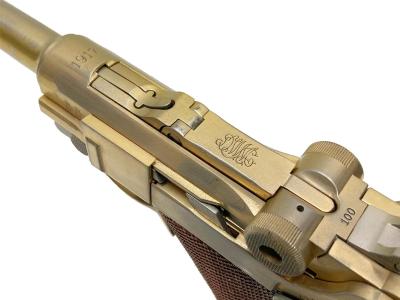 [マルシン] ルガー P08 6インチ Marine 木製グリップ 金属モデルガン 再塗装 (中古)サブ画像へ5