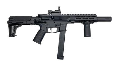 [HTGベーシック] スマートPCC TypeA 電子トリガー搭載 電動ガン ガンケース付 BK ダットサイト付 (中古)サブ画像へ2