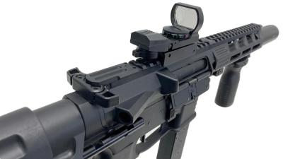 [HTGベーシック] スマートPCC TypeA 電子トリガー搭載 電動ガン ガンケース付 BK ダットサイト付 (中古)サブ画像へ4