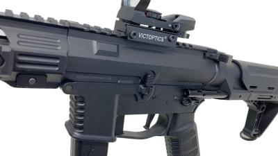 [HTGベーシック] スマートPCC TypeA 電子トリガー搭載 電動ガン ガンケース付 BK ダットサイト付 (中古)サブ画像へ6