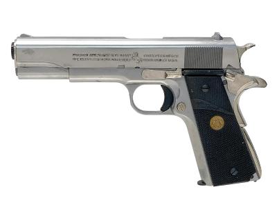 [マルシン] コルトガバメント M1911A1 シルバーABS ダミーカートリッジ仕様 コッキング不可/グリップべとつき (訳あり)サブ画像へ1