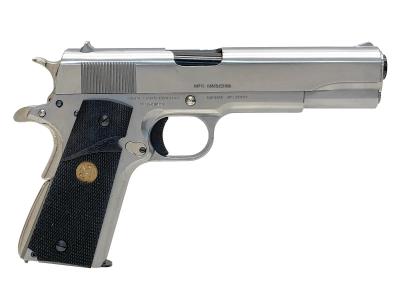 [マルシン] コルトガバメント M1911A1 シルバーABS ダミーカートリッジ仕様 コッキング不可/グリップべとつき (訳あり)サブ画像へ2