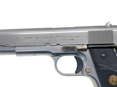 [マルシン] コルトガバメント M1911A1 シルバーABS ダミーカートリッジ仕様 コッキング不可/グリップべとつき (訳あり)サブ画像へ3