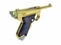 [マルシン] 南部式小型自動拳銃 BABY NAMBU 「東京ガス電刻印」 ダミーカートリッジ式 モデルガン (中古)