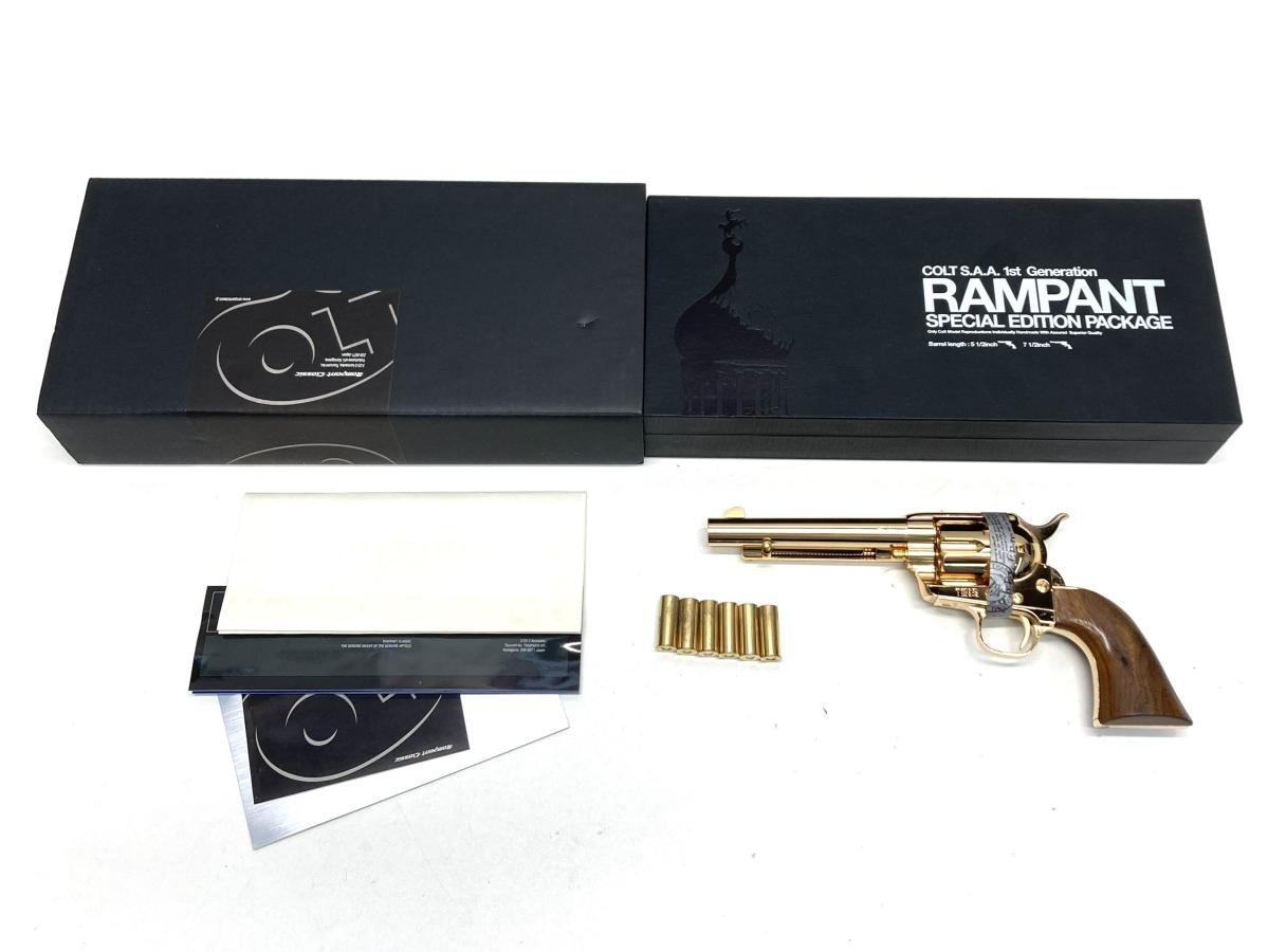 [ランパントクラシック] コルト SAA.45 1stジェネレーション ブラックパウダータイプ 5 1/2インチ メタルロックライト セレクトB (未使用)