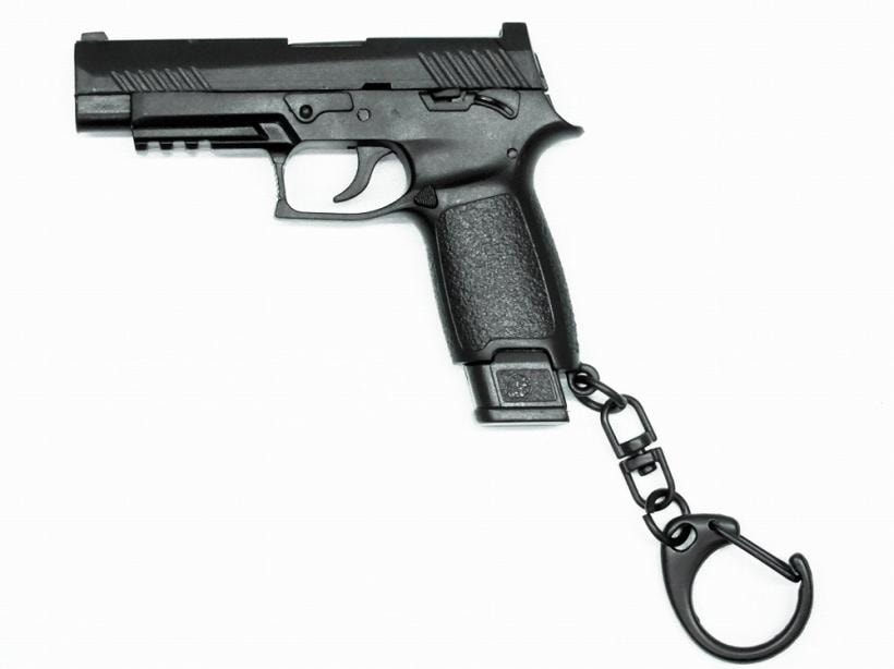 [NB] SIG P320 1:4 スケール ミニチュア キーホルダー BK (新品)