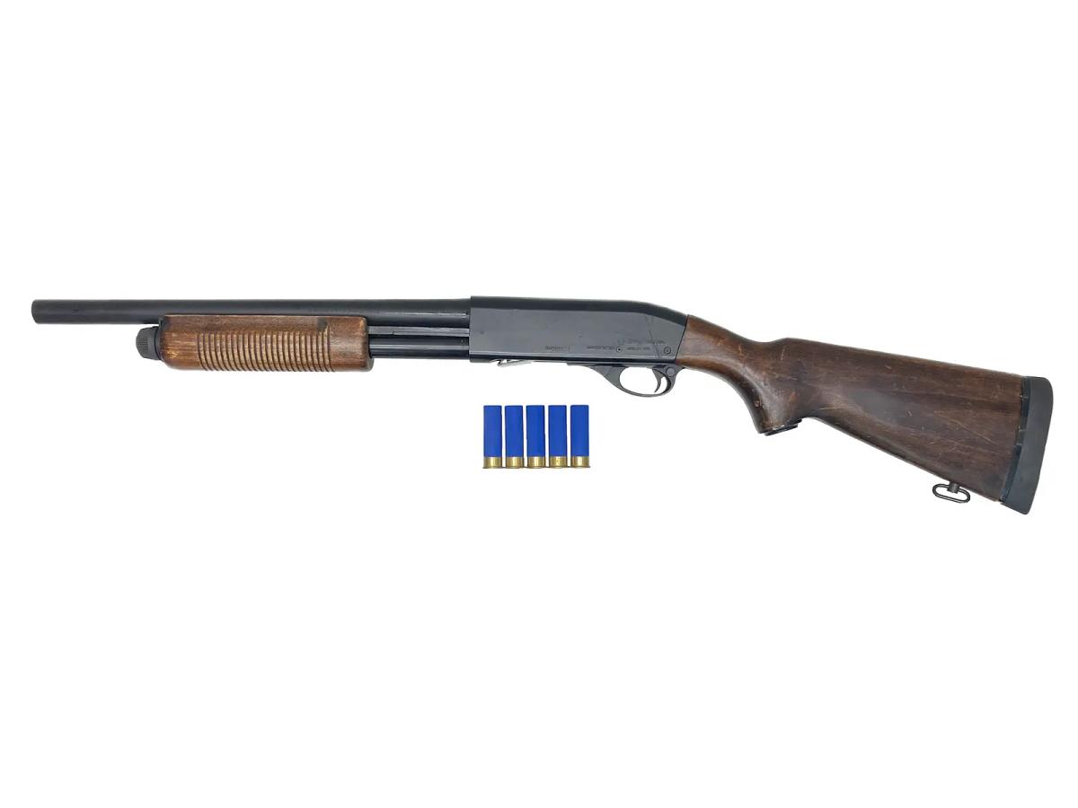 [マルゼン] レミントン M870 ライアットショットガン ウッドストックバージョン ウェザリングカスタム (中古)