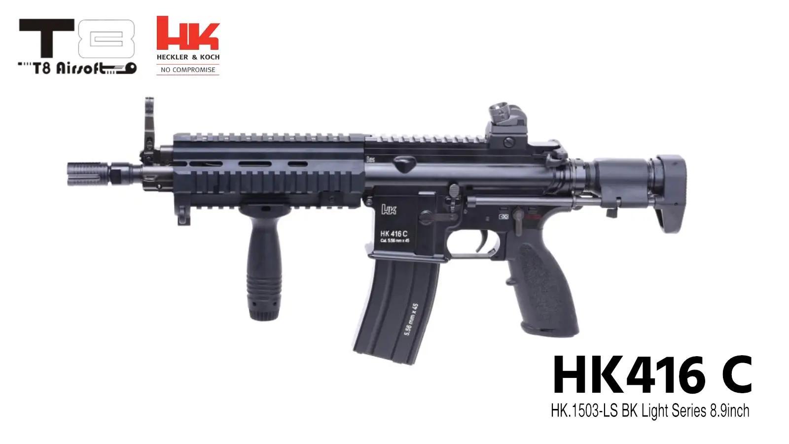 [T8 airsoft] HK416C GBBR 8.9インチ 正規ライセンス (新品取寄)