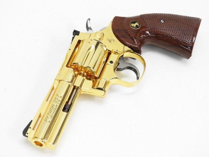 け*ん様 タナカ コルトパイソン モデルガン 未発火品 タナカ] コルトパイソン 357マグナム 6インチ Rモデル HW 発火