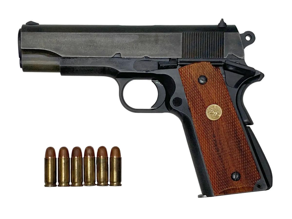[MGC] コルト コンバットコマンダー .38 SUPER SRHW ダミーカートモデルガン 磁性樹脂 少し錆あり (中古)
