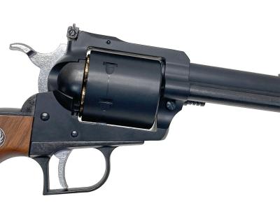 [マルシン] スーパーブラックホーク 4.62インチ マットブラックABS 6mmBB Xカートリッジ 【木製グリップ仕様】 (中古)サブ画像へ4