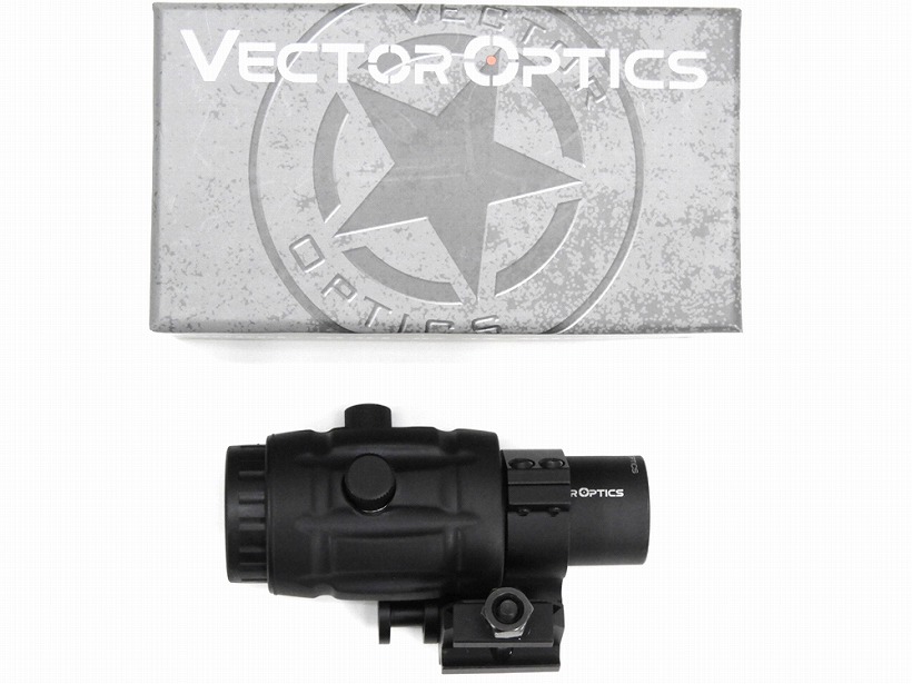 [VECTOR OPTICS] 3倍 magnifier ブースター ショート 3倍～ ピカティニー ビルドインマウント scot-07 (中古)
