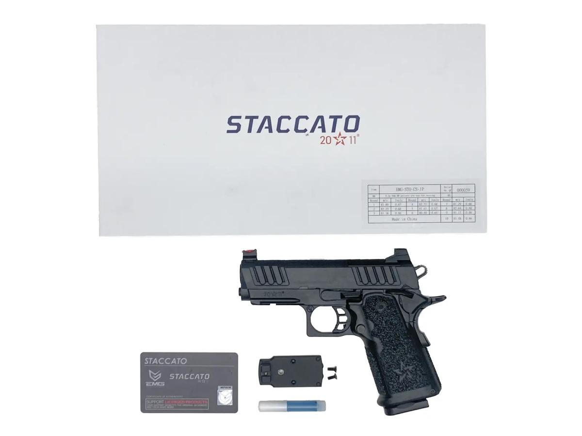 [EMG_SAVIA] STACCATO CS 2011 MASTER STACCATO Licensed ガスブローバック 樹脂スライド仕様 (新品)
