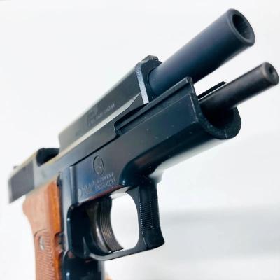 [タナカ] SIG SAUER P226 ガスブローバック 木製グリップカスタム 箱違い スペアマガジンガス漏れ少し (中古)サブ画像へ7