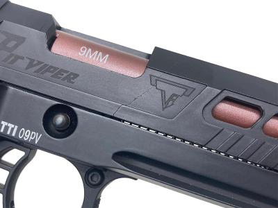 [BELL] JW4 TTIタイプ PIT VIPER 刻印版 ステッピンググリップ仕様 ガスブローバック ガスガン No.303A クラックあり 動作可 (訳あり)サブ画像へ1