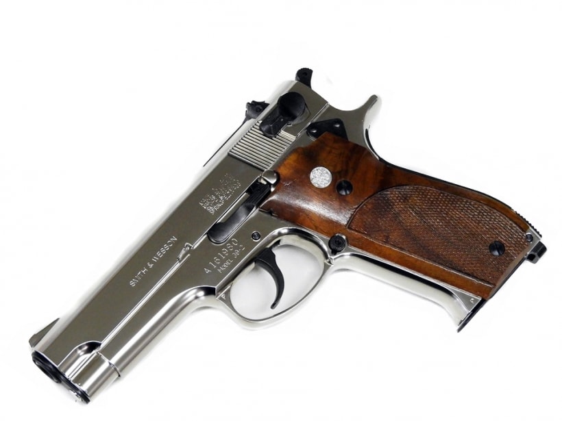 マルシン] S&W M39 組み立てキット ABSシルバー 組み立てキット 発火 