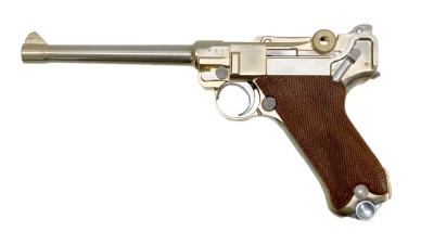 [マルシン] ルガー P08 6インチ Marine 木製グリップ 金属モデルガン ハンマー若干難あり (訳あり)サブ画像へ1