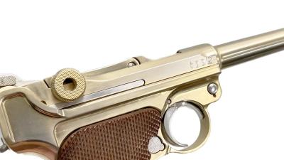 [マルシン] ルガー P08 6インチ Marine 木製グリップ 金属モデルガン ハンマー若干難あり (訳あり)サブ画像へ4