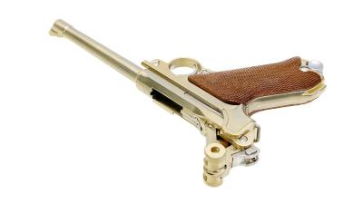 [マルシン] ルガー P08 6インチ Marine 木製グリップ 金属モデルガン ハンマー若干難あり (訳あり)サブ画像へ7