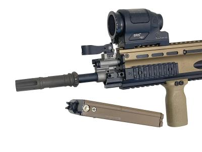 [WE] FN HARSTAL SCAR-H オープンボルト ガスブローバック TAN グリップカスタム (中古)サブ画像へ6