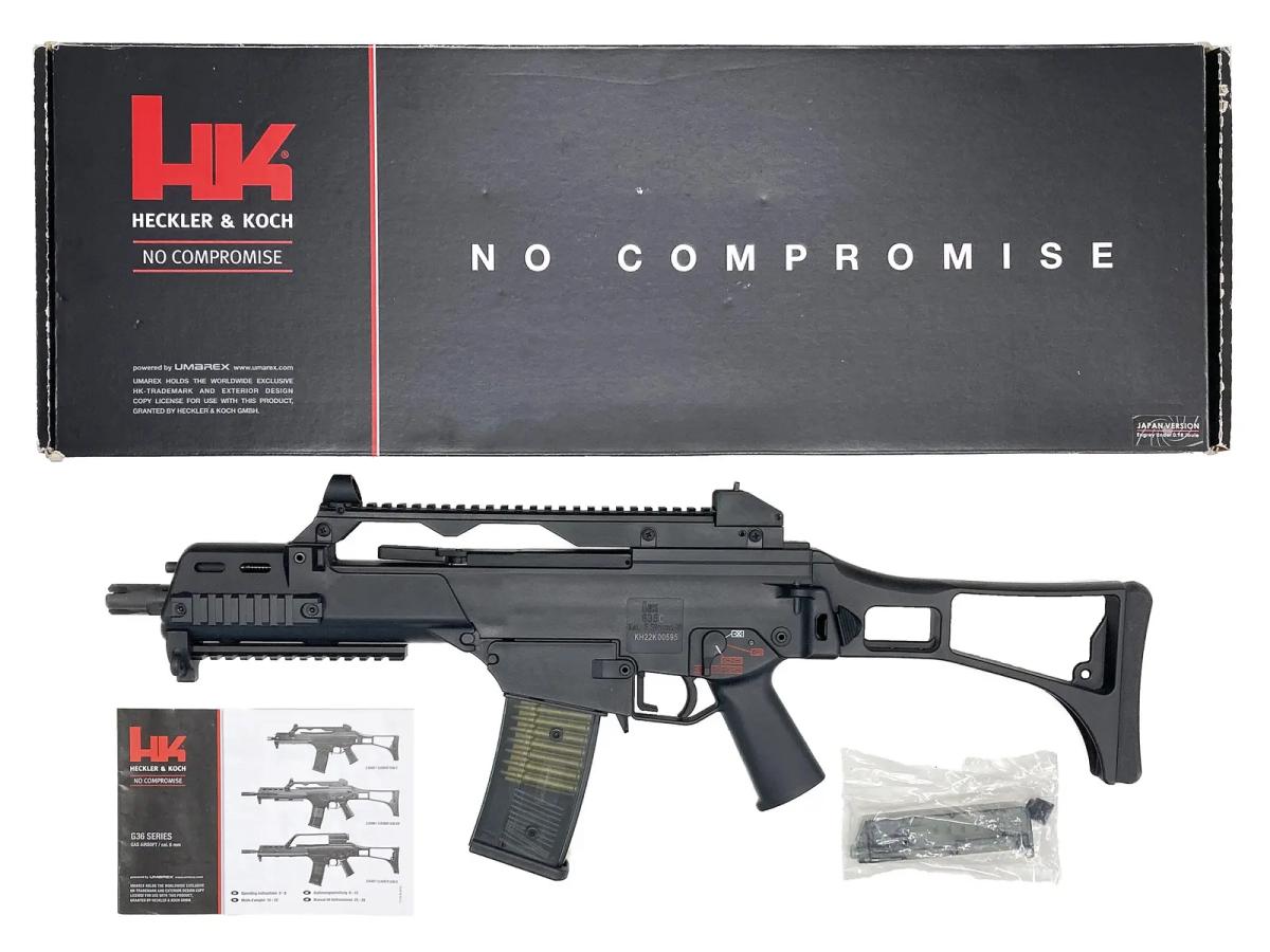 [VFC/UMAREX] H&K G36C V2 ガスブローバックライフル 日本仕様 H&K公式ライセンス 2点バースト搭載 マガジン割れあり 動作可 (中古)