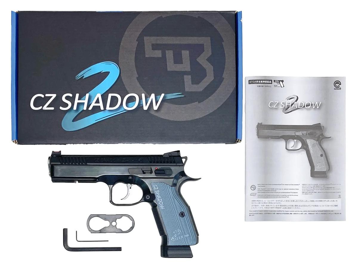 [Carbon8] CZ SHADOW 2 CO2 ガスブローバック フレームブルーイングカスタム (中古)