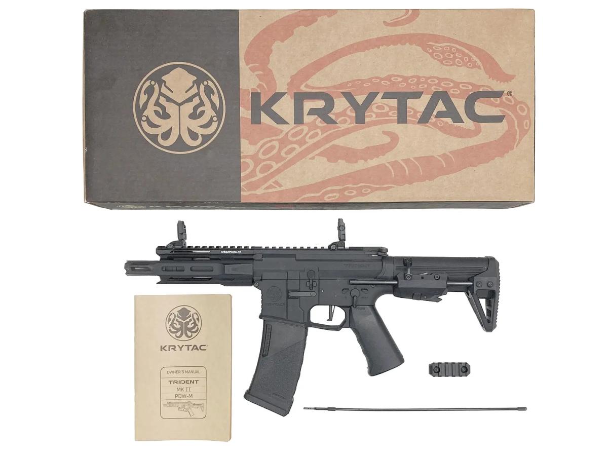 [KRYTAC] TRIDENT Mk2 PDW-M BK 電動ガン M-LOKシステム Tコネクタ 電子トリガーカスタム (中古)