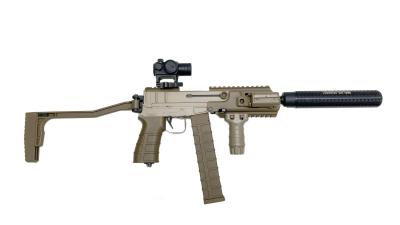 [東京マルイ] スコーピオン モッドD FDE 電動コンパクトSMG ダットサイト＆サイレンサーカスタム (中古)サブ画像へ1