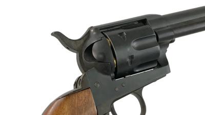 [ハドソン] コルト SAA ピースメーカー 7-1/2インチ キャバルリー 発火モデルガン HW 木製グリップ仕様 刻印墨入れあり (中古)サブ画像へ3