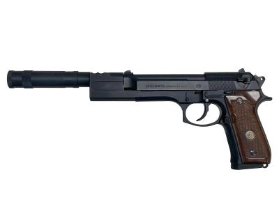 [WA] ベレッタ M92FS レオン サイレンサー / Beretta実物木製グリップ GBB (中古)サブ画像へ1