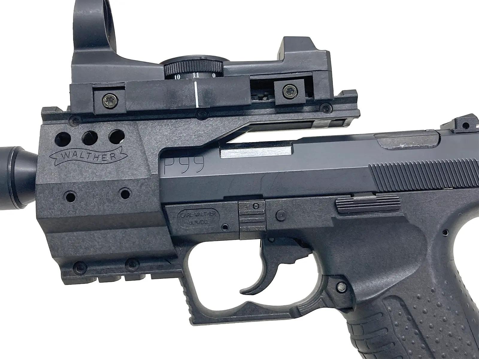 【中古・ジャンク品】マルゼン ワルサーP99 エアーソフトガン マルゼン] ワルサーP99 タクティカル ガスブローバック サプレッサー