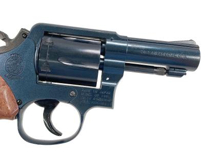 [コクサイ] S&W M10 3インチ FBIモデル 発火モデルガン シリンダーストップ難あり ブルーイング風塗装/グリップカスタム (訳あり)サブ画像へ3