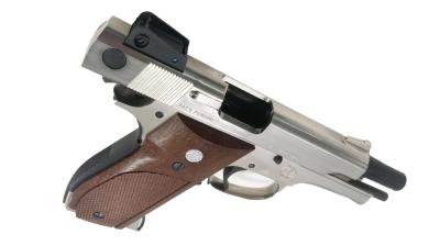 [マルシン] S&W M439 ニッケルフィニッシュ ABS モデルガン (中古)サブ画像へ3