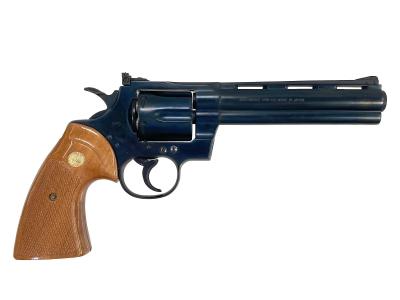 [MGC] コルトパイソン 357マグナム 6インチ HW ブルーイングカスタム 木製グリップ モデルガン (中古)サブ画像へ2