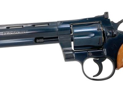 [MGC] コルトパイソン 357マグナム 6インチ HW ブルーイングカスタム 木製グリップ モデルガン (中古)サブ画像へ3